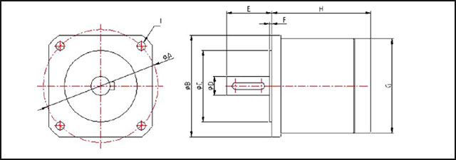 KHC氣動葫蘆氣動馬達（葉片式）尺寸